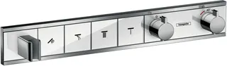 Hansgrohe Thermostat Unterputz RainSelect Fertigset 4 Verbraucher weiss/chrom – Bild 2