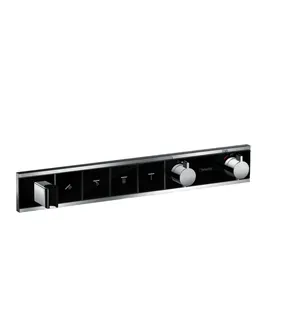 Hansgrohe Thermostat UP RainSelect Fertigset 4 Verbraucher schwarz/chrom – Bild 3