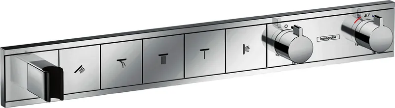 Hansgrohe Thermostat UP RainSelect Fertigset 5 Verbraucher m. Halter chrom