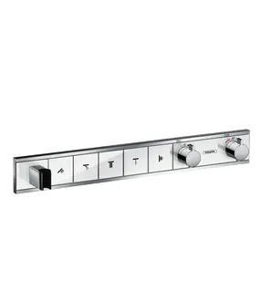 Hansgrohe Thermostat Unterputz RainSelect Fertigset 5 Verbraucher weiss/chrom – Bild 3