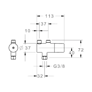 Sicherheits-Thermostat Vormischer HANSAMINIMAT 6341 chr – Bild 4