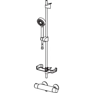 Brausebatt. m. Brausegarnitur HANSAMICRA 4815 DN15 chr – Bild 2