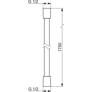 Schlauch HANSA 5412 L=1750 chr – Bild 3