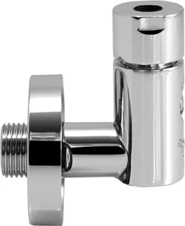 sanibel-Design-Eckventil rund mit Filter DN 15 (1/2") verchromt