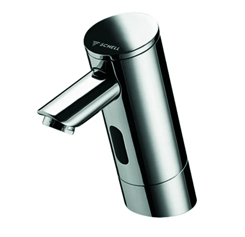 SCHELL Waschtisch-Arm. PURIS E HD-K, Elektron. Kaltwasser, UP-Netzteil, chrom