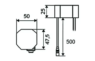SCHELL Waschtisch-Arm. PURIS E HD-K, Elektron. Kaltwasser, UP-Netzteil, chrom – Bild 3