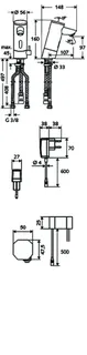 SCHELL Waschtisch-Arm. PURIS E ND-M, Elektron. ND, Mischwasser ,Steckernetzteil,chrom – Bild 2