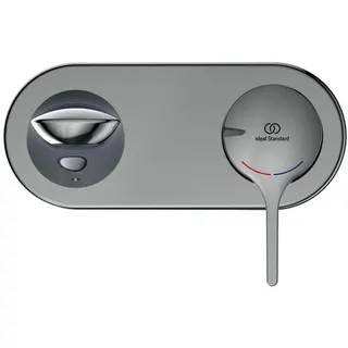 Ideal Standard Wand-Waschtisch-Armatur Melange, Bausatz 2, Ausld. 204mm, Chrom
