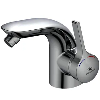 Ideal Standard Bidetarmatur Melange, m.Ablgarn., Ausld. 113mm, Chrom