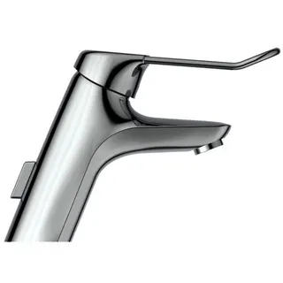 Ideal Standard Waschtisch-Armatur Ceramix Blue,m.Bügelgriff, m.Ablgarn.,m.CU-Rohren,Ausld.135mm,Chrom – Bild 2