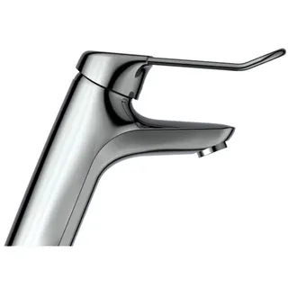 Ideal Standard Waschtisch-Armatur Ceramix Blue,m.Bügelgriff, o.Ablgarn.,m.CU-Rohren,Ausld.135mm,Chrom