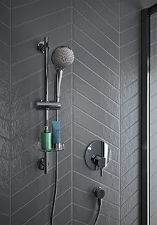 Ideal Standard Brausekombination Idealrain 600mm 3-Funktionshandbrause, d:100mm Chrom – Bild 3