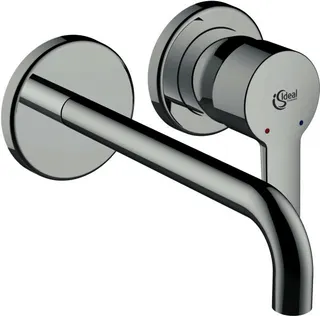 Ideal Standard Wand-Waschtisch-Armatur ConnectBlue,Bausatz2, 2 Rosetten d: 83mm, Ausld.204mm, Chrom