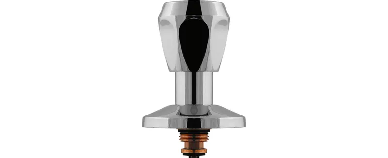 Sanitär-Oberteil 1/2" warm f.UP-Ventile mit Dreikanthaubengriff aus Metall
