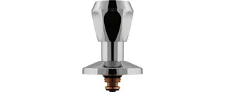 Sanitär-Oberteil 1/2" warm f.UP-Ventile mit Dreikanthaubengriff aus Metall