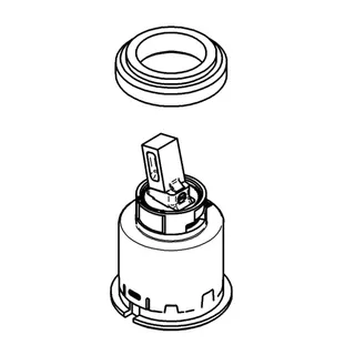 GROHE Kartusche 440999 Keramik mit Ecom-Funktion für Eichelberg Armaturen – Bild 3
