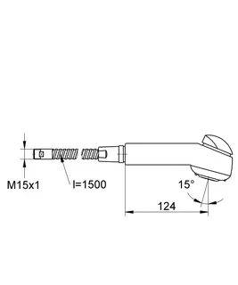 GROHE Doppelstrahl-Brause 440836 für Eichelberg Vento SPT-Batterien chrom – Bild 2