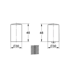 GROHE Druckknopf und Feder 440017 für Eichelberg UP-Umstellung 440018 chrom – Bild 4