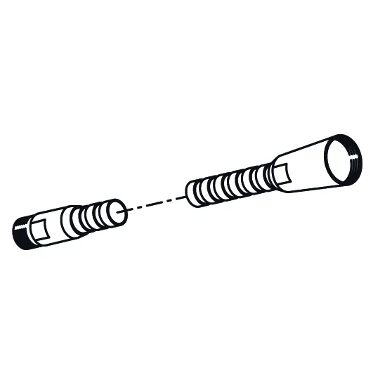KWC Auszugschlauch Metall L1500 MU3/8"xHülse 1/2" chromeline