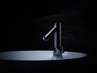 Hansgrohe Waschtischmischer Axor Starck Elektronik Batteriebetrieb chrom – Bild 2