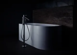 Hansgrohe Wannenmischer Axor Starck Fertigset zur Bodenmontage chrom – Bild 2