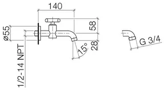Dornbracht Wandventil, Kaltwasser TARA 30010892 Chrom – Bild 3