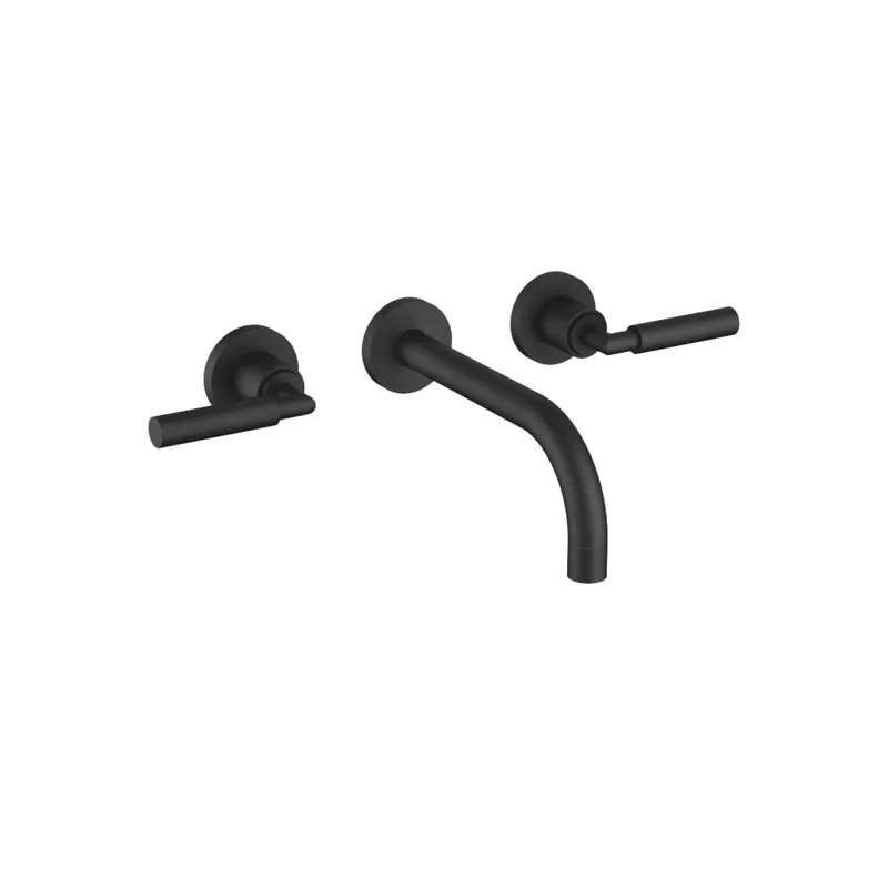 Dornbracht Waschtisch-Wandbatt. ohne Ablaufgarnitur TARA 36712882 Schwarz matt