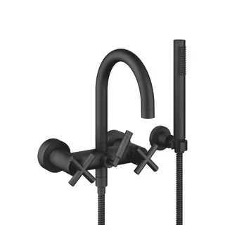 Dornbracht Wannenbatterie für Wandmontage TARA 25133892 Schwarz matt