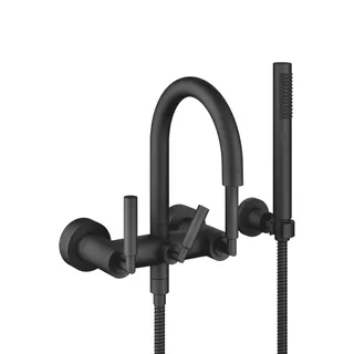 Dornbracht Wannenbatterie für Wandmontage TARA 25133882 Schwarz matt