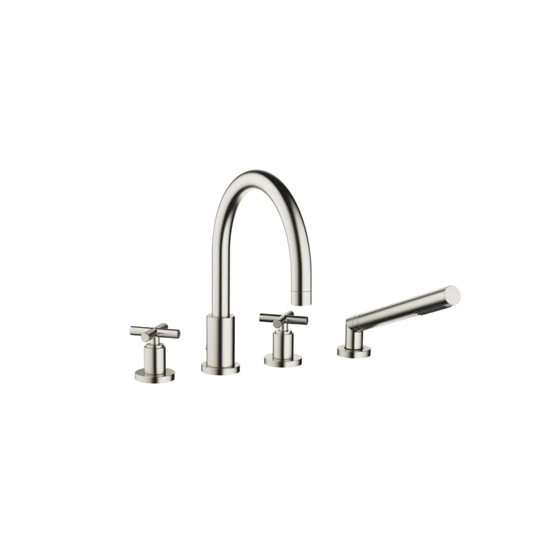 Dornbracht Wannen-Vierlochbatt. f.W.-randmont. TARA 27512892 Platin gebürstet