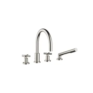 Dornbracht Wannen-Vierlochbatt. f.W.-randmont. TARA 27512892 Platin gebürstet