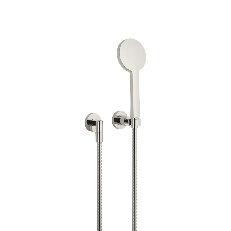 Dornbracht Schlauchbrausegarnitur mit Einzelrosetten TARA 27803892 Platin