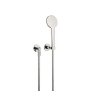 Dornbracht Schlauchbrausegarnitur mit Einzelrosetten TARA 27803892 Platin