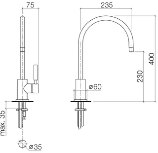 Dornbracht Einhebelmischer TARA 33815888 Chrom – Bild 3