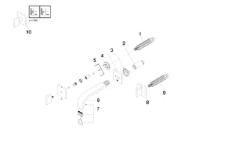 Dornbracht Waschtisch-Wandbatterie ohne Ablaufgarnitur MEM 36707782 Chrom – Bild 4