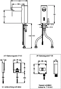 Armatur Saniline Style Kalt-/Warmwasser Batterie – Bild 4