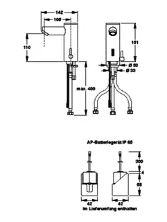 Armatur Saniline Style SWE Offen Batterie – Bild 5