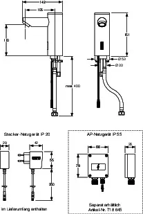 Armatur Saniline Style Vorgemischtes Wasser/Kaltwasser Netz – Bild 4