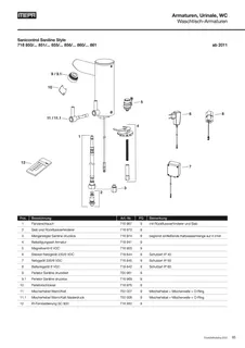 Armatur Saniline Style Vorgemischtes Wasser/Kaltwasser Batterie – Bild 5