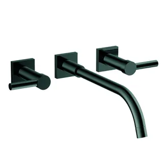 Wand-Waschtisch 3-Loch Batt. 1/2 Zoll XXL FM Serie CHARLESTON SQUARE, BR