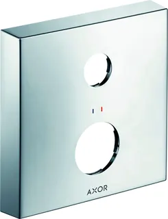 Hansgrohe Verlängerungsrosette Axor eckig rot/blau 2-Loch chrom