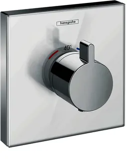 Hansgrohe Thermostat UP ShowerSelect Glas Highflow Fertigset weiss/chrom
