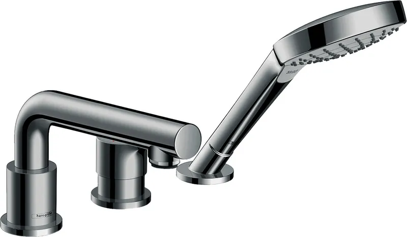 Hansgrohe 3-Loch Wannenmischer Talis S F-Set chrom Wannenrandmontage