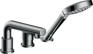 Hansgrohe 3-Loch Wannenmischer Talis S F-Set chrom Wannenrandmontage