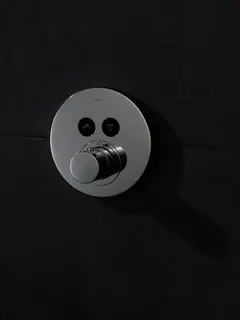 Hansgrohe Thermostat UP Axor ShowerSelect Fertigset 2 Verbraucher rund chrom – Bild 2