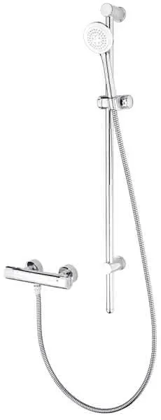 sanibel 1001-Brauseset A17 m. Handbrause 3S Wandstange 900mm und Thermostat, vc