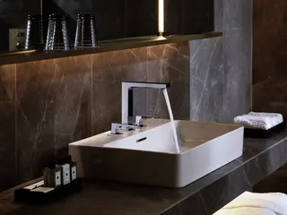 Hansgrohe 3-Loch Waschtischarmatur 160 Metropol chrom – Bild 5