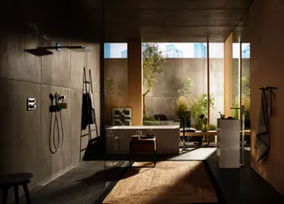 Hansgrohe Waschtischmischer Metropol Fertigset zur Bodenmontage chrom – Bild 5