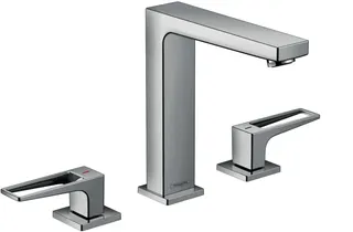 Hansgrohe 3-Loch Waschtischarmatur 160 Metropol Bügelgriff chrom – Bild 2