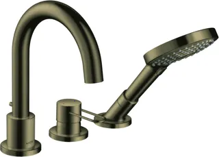 Hansgrohe 3-Loch Wannenmischer Axor Uno F-Set Bügelgriff BN Wannenrandmontage – Bild 2
